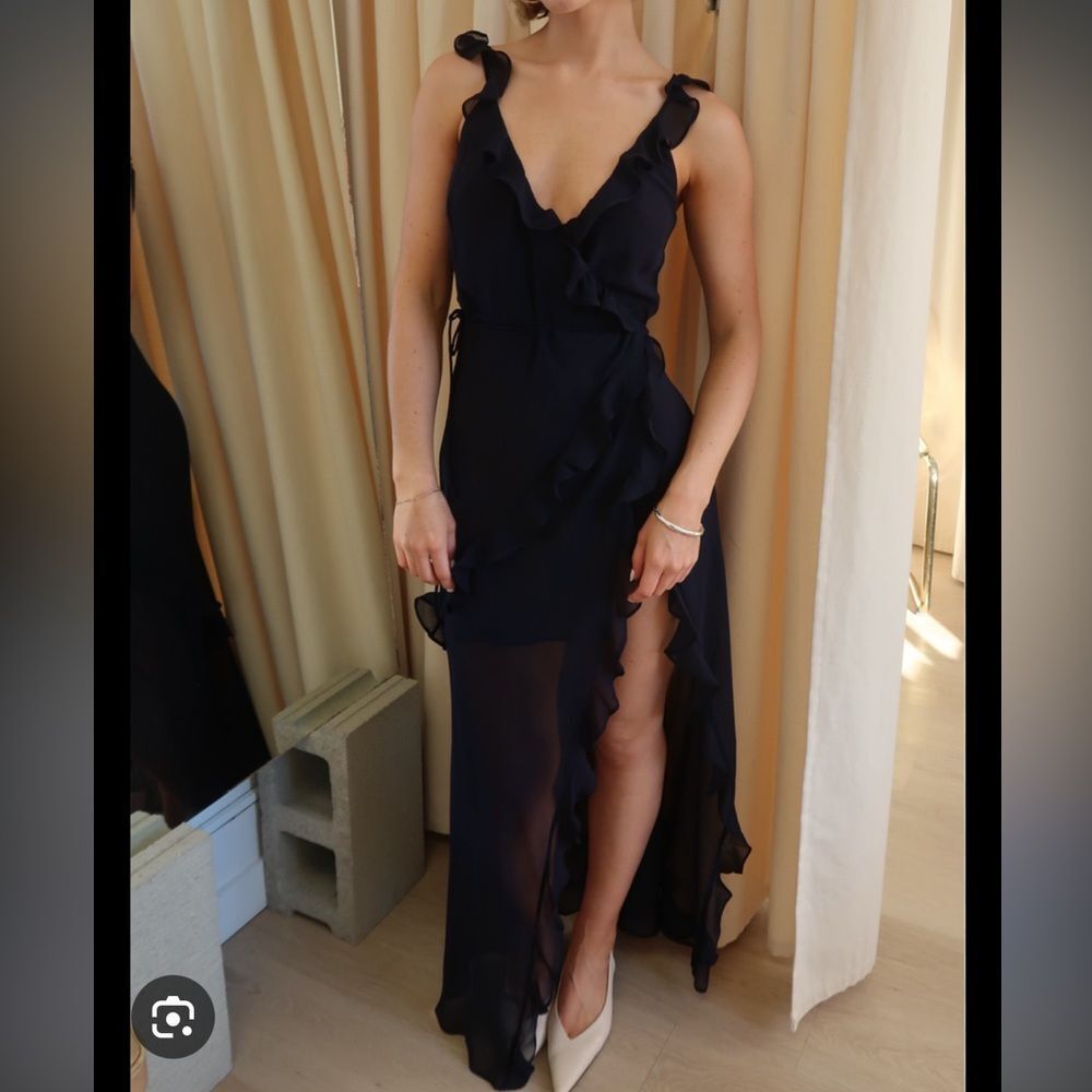 Rumored just like heaven navy maxi dress